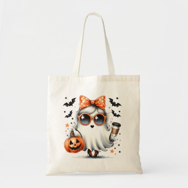 Tote Bag Halloween/Trace ou Traite/Bonbons (Devant)