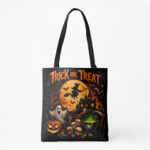 Halloween Trick or Treat Noir et Orange