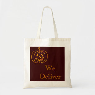 Tote Bag Halloween Trick ou Treat We Livrer Citrouille Four