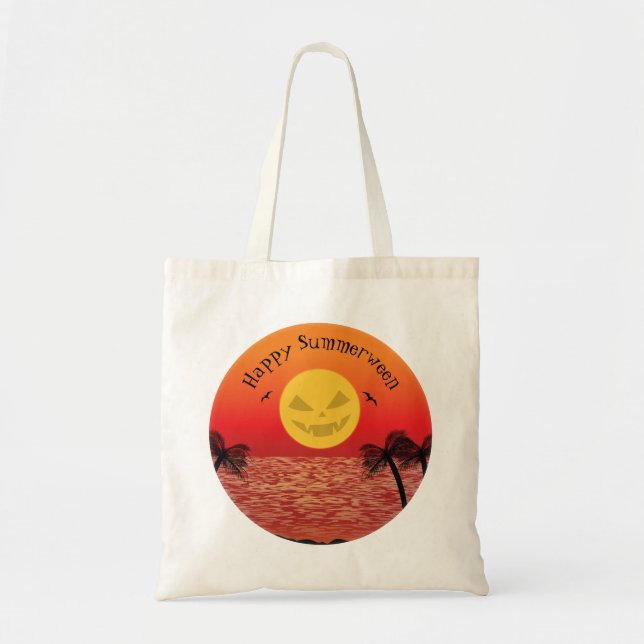 Tote Bag Halloween tropical (Devant)