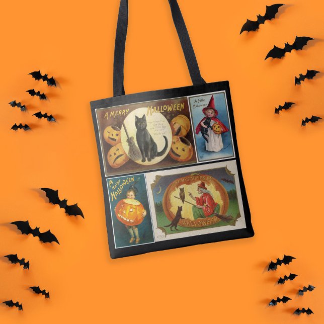 Tote Bag Halloween vintage (Créateur téléchargé)