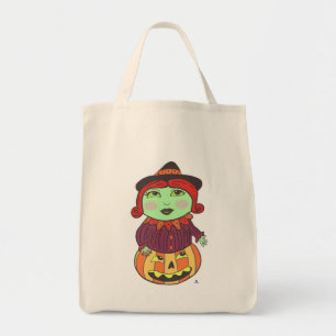 Tote Bag Halloween Vintage sorcière classique Art rétro