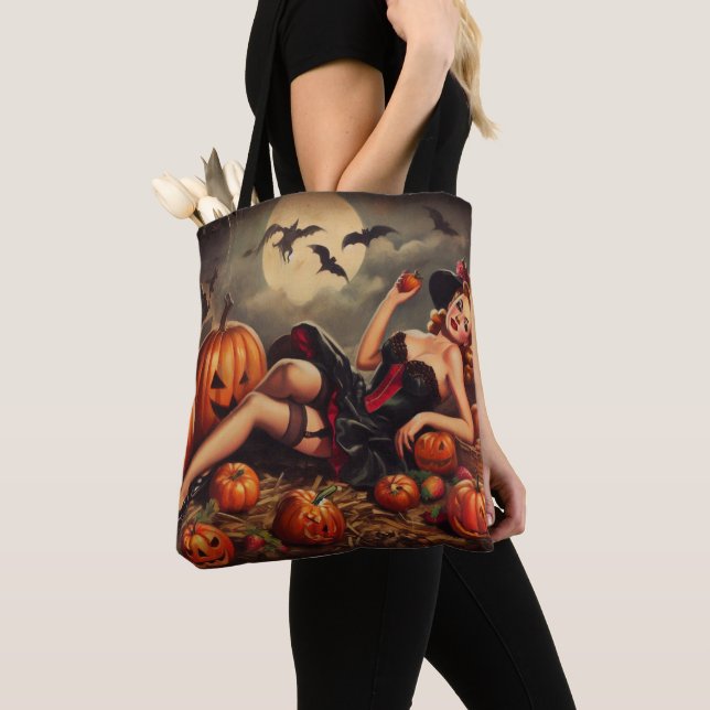 Tote Bag Halloween vintage vers le haut