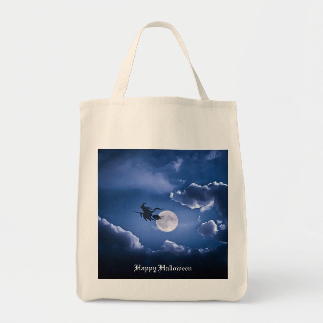 Tote Bag Halloween Witch (Devant)