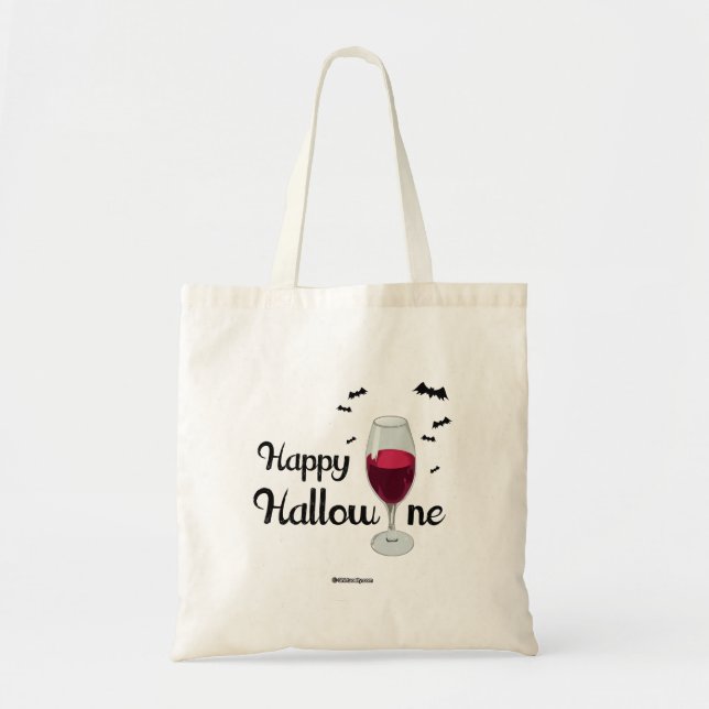 Tote Bag Hallowine heureux (Devant)