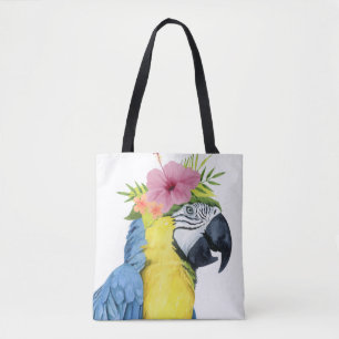 Tote Bag Halo tropical - Perroquet