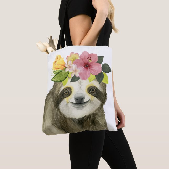 Tote Bag Halo tropical | Sweet Sloth (De près)