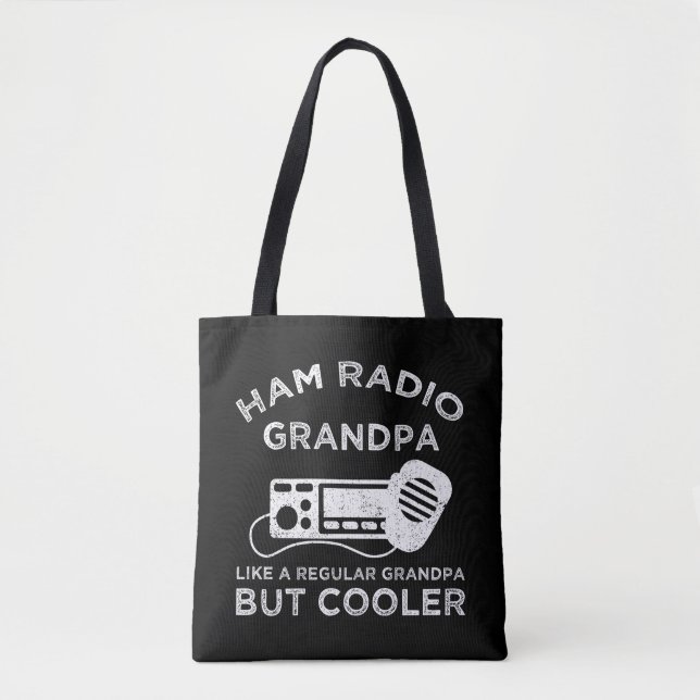 Tote Bag Ham Radio Grand-père Comme Un Grand-Père Régulier  (Devant)