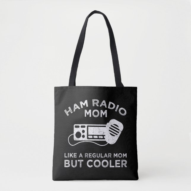 Tote Bag Ham Radio Maman - Comme Une Maman Régulière Mais G (Devant)