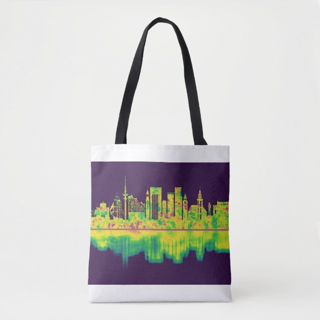 Tote Bag Hambourg Allemagne Skyline (Devant)
