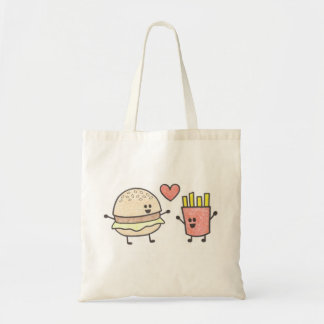 Tote Bag Hamburger et fritures Fourre-tout