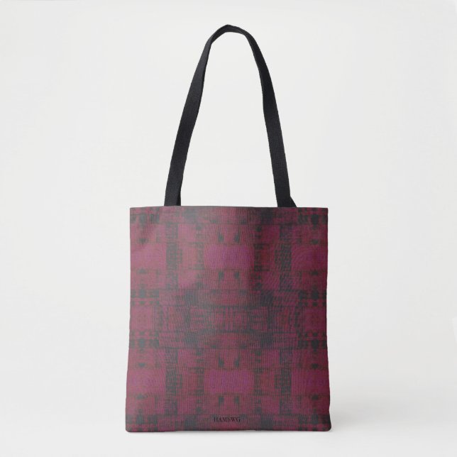 Tote Bag HAMbWG - Zipper Fourre-tout - Cerise/Charbon (Devant)