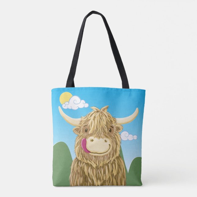 Tote Bag Hamish petit dans le pré (Dos)