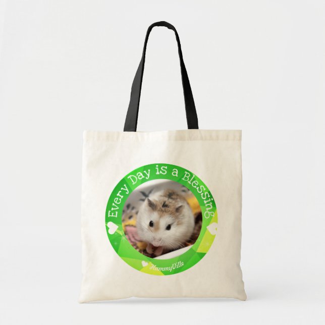 Tote Bag Hammyville - Le mignon Hamster tous les jours est  (Devant)