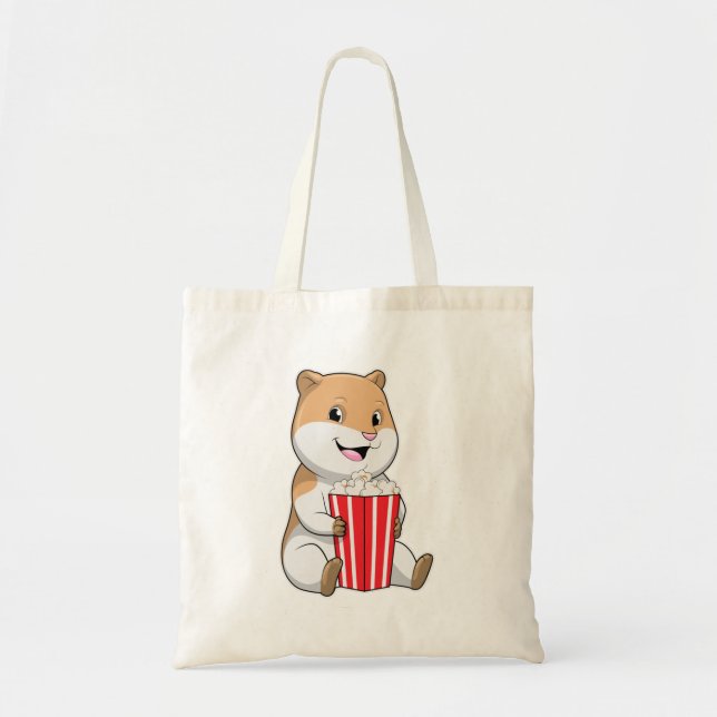 Tote Bag Hamster au cône de Popcorn (Devant)