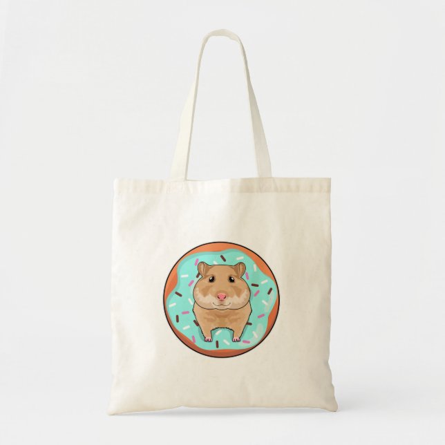 Tote Bag Hamster avec Donut (Devant)