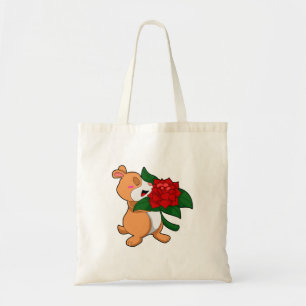 Tote Bag Hamster avec Rose à fleurs