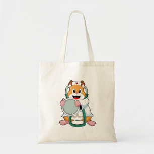Tote Bag Hamster comme docteur avec Stethoscope.PNG