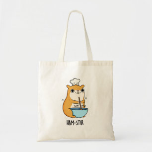 Tote Bag Hamstir Funny Chef Hamster Pun