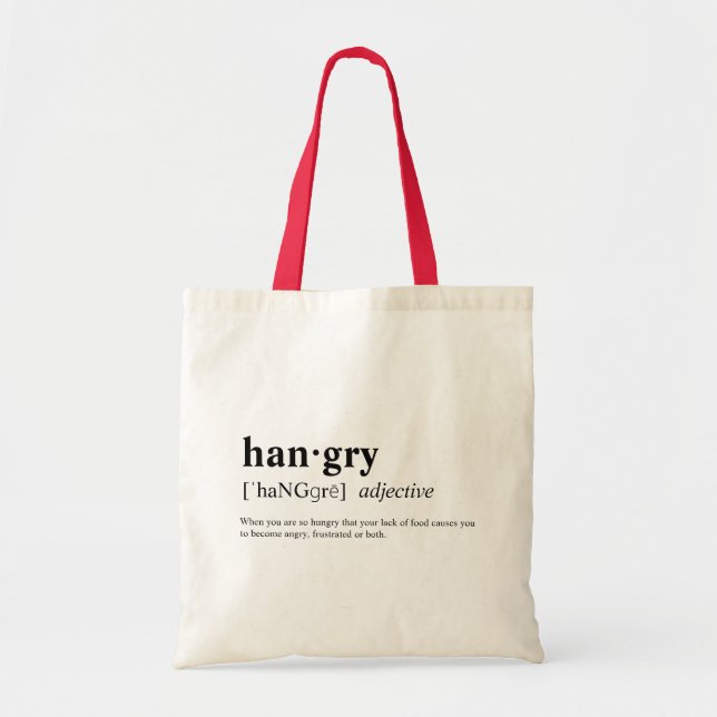 Tote Bag Hangry (Devant)