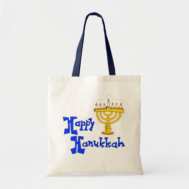 Tote Bag Hanoukka heureux (Devant)