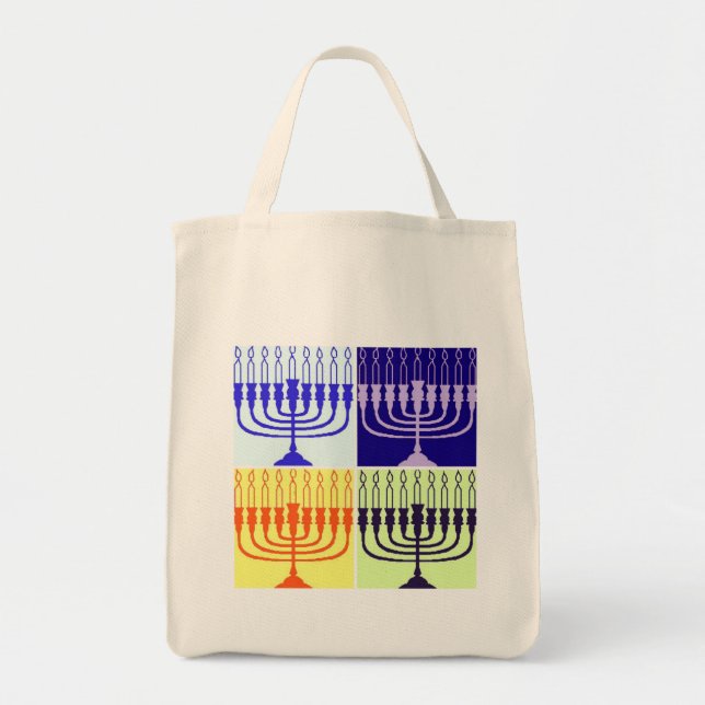 Tote Bag Hanoukka Menorah (Devant)