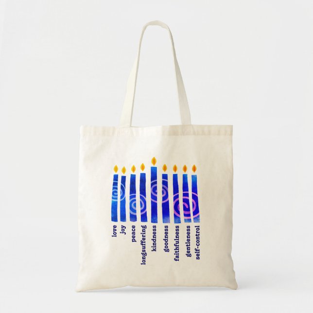 Tote Bag HANOUKKA Spirituel Fruit Christian (Devant)