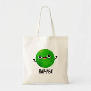 Tote Bag Hap Pea Funny Happy Pea Pun