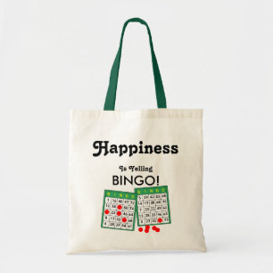 Tote Bag Happiness est Joyeux Joueurs de Bingo Fun Bingo Ba