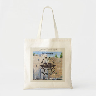 Tote Bag Happy Bar Mitzvah Jerusalem Kotel Western Wall