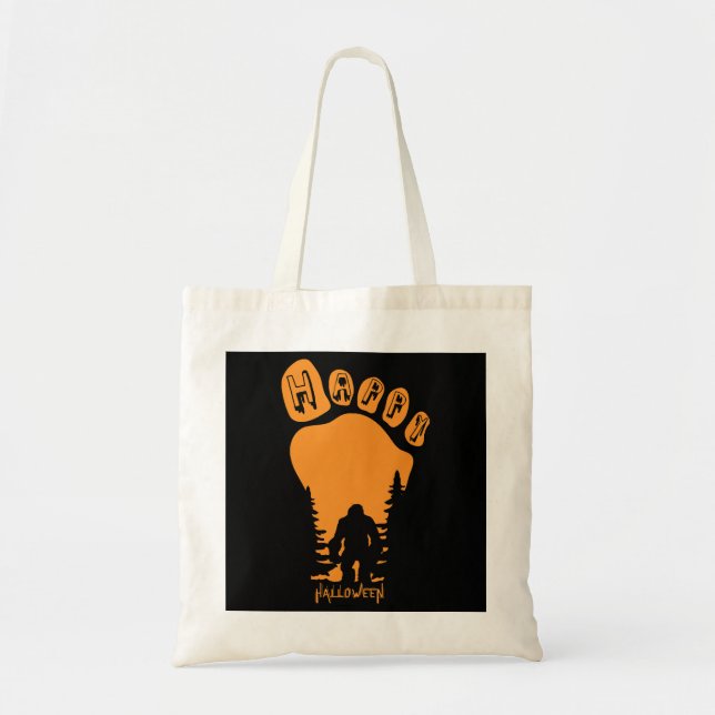 Tote Bag Happy Big Foot Halloween (Devant)