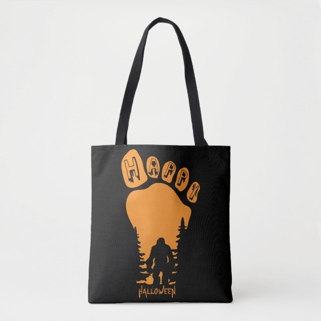 Tote Bag Happy Big Foot Halloween (Devant)