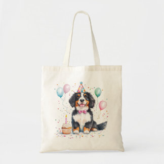 Tote Bag Happy Birthday Bernese Mountain Dog
