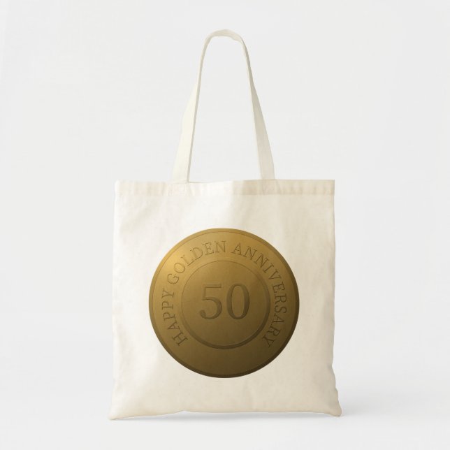 Tote Bag Happy golden wedding anniversary (Devant)
