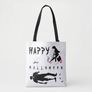 Tote Bag Happy Halloween drôle une coutume unique en son ge
