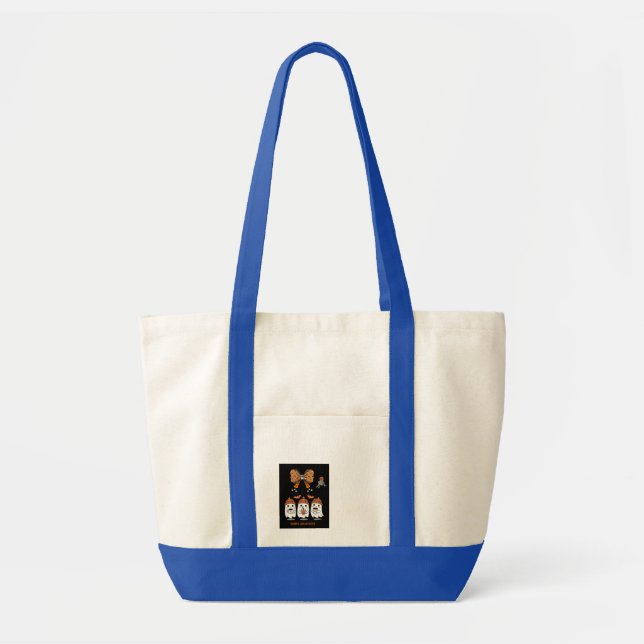 Tote Bag Happy Halloween – fantômes café mignons (Devant)