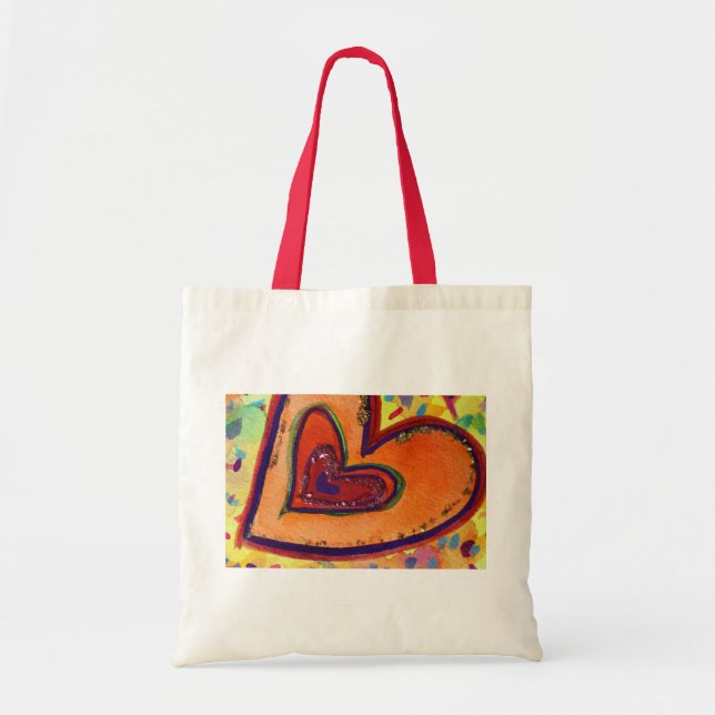 Tote Bag Happy Heart Bag (Devant)