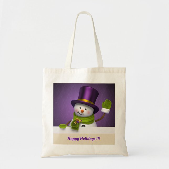 Tote Bag Happy Holidays Sag 2 (Devant)