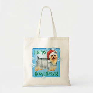 Tote Bag Happy Howlidays Silky Terrier