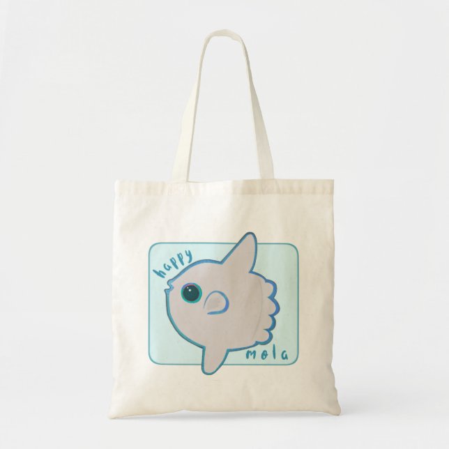 Tote Bag Happy Mola Ocean Sunfish Cute Fourre-tout (Devant)