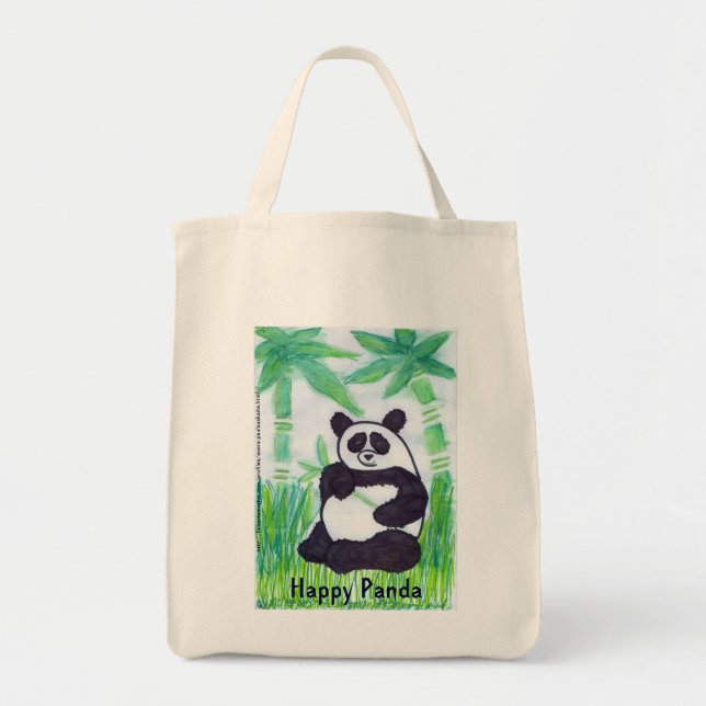 Tote Bag Happy Panda Organic Bag (Devant)