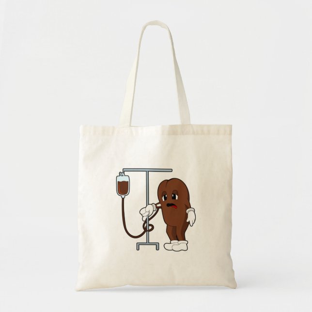 Tote Bag Haricot de café avec pot de café (Devant)