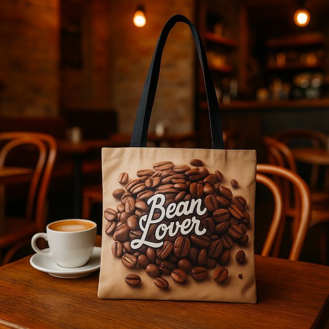 Tote Bag Haricots Amour Café Beans Esthétique (Créateur téléchargé)