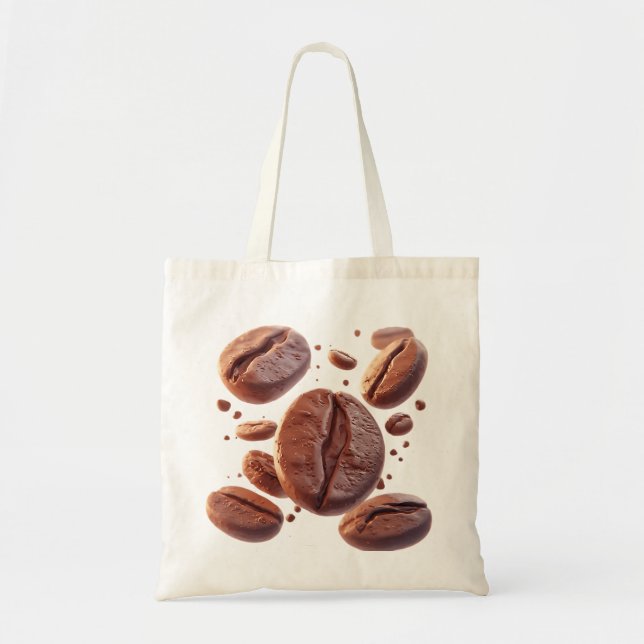 Tote Bag Haricots de café volants (Devant)