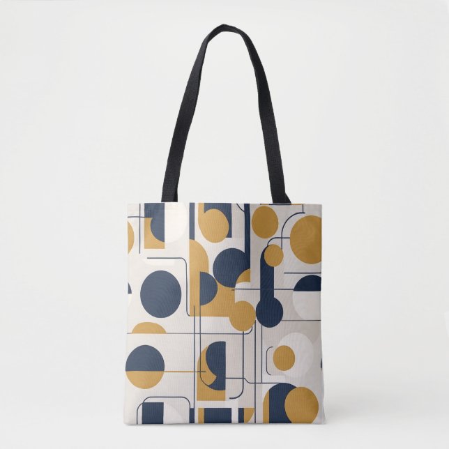 Tote Bag Harmonie circulaire moderne Fourre-tout (Devant)
