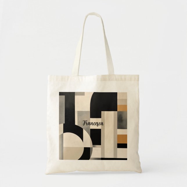 Tote Bag Harmonie dans les nuances : Composition abstraite  (Devant)