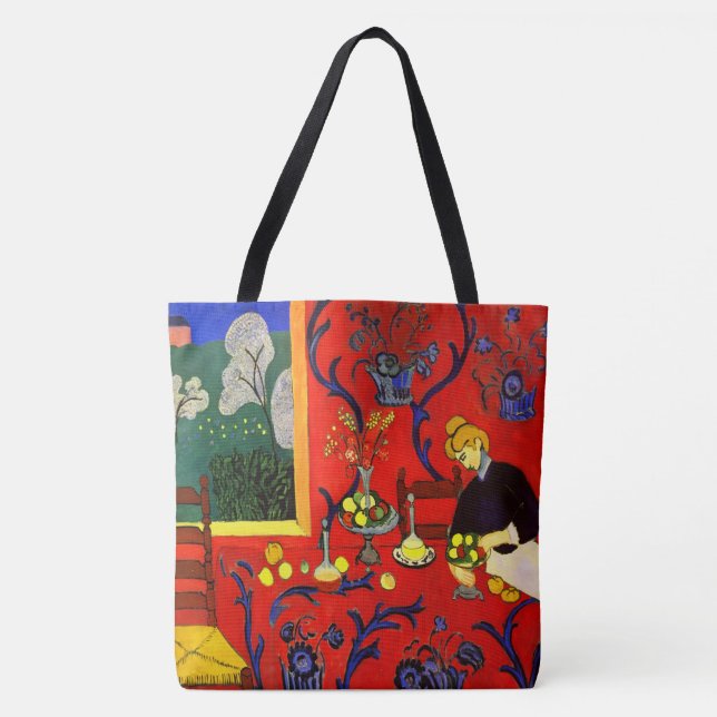 Tote Bag Harmonie dans Red Matisse (Devant)