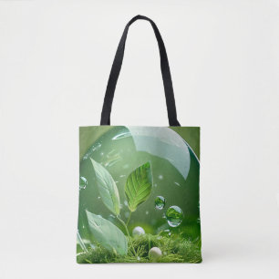 Tote Bag Harmonie de bulle verdoyante