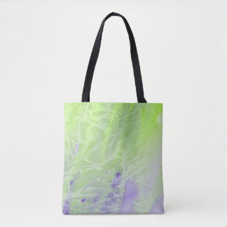 Tote Bag Harmonie Douce Verte et Lavande