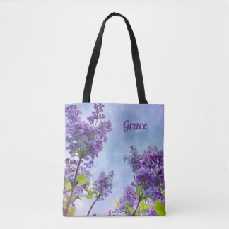 Tote Bag Harmonie Et Grâce Inspiration Lilac